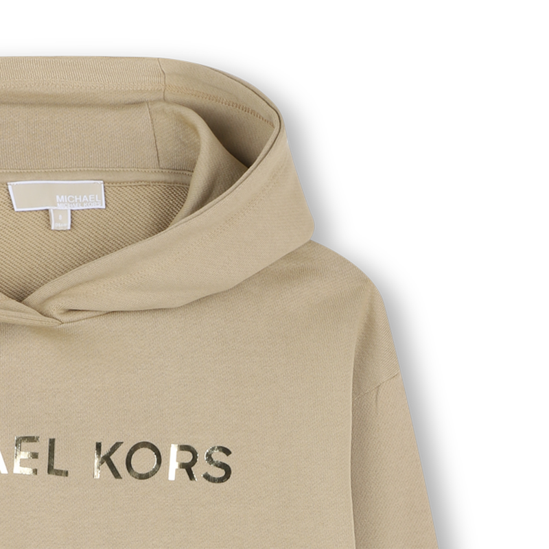 Fleece jurk met capuchon MICHAEL KORS 
                        GIRL