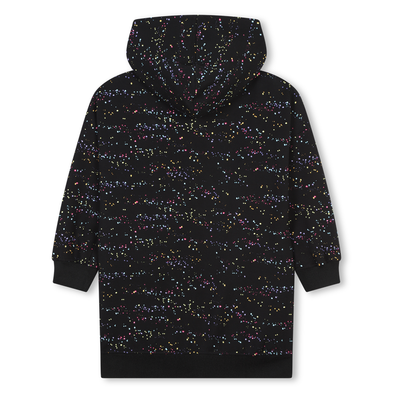 Bedrukte jurk met capuchon DKNY 
                        GIRL