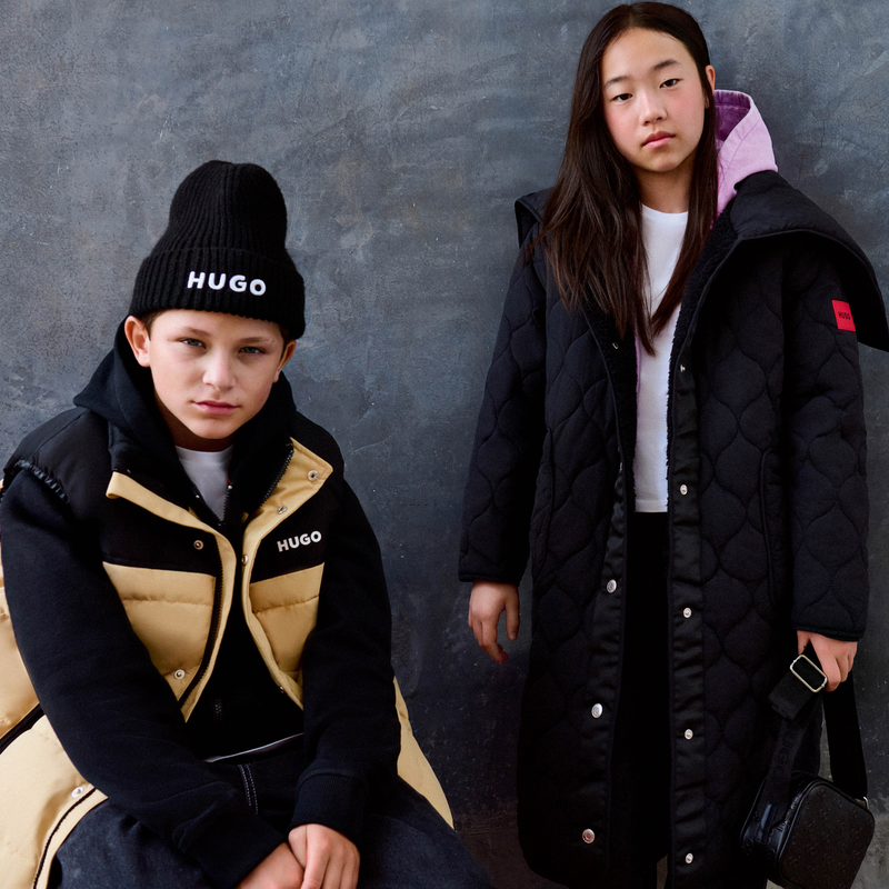 Lange parka met capuchon HUGO 
                        GIRL