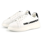 Leren sneakers met veters KARL LAGERFELD KIDS 
                    UNISEX