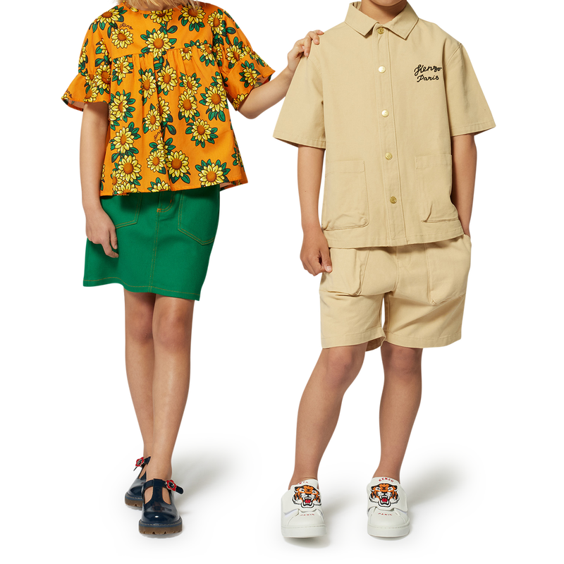 Omkeerbare hoed van katoen KENZO KIDS 
                        UNISEX