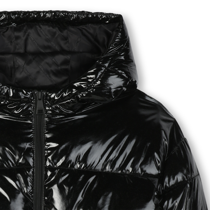 Donsjack met capuchon KARL LAGERFELD KIDS 
                        GIRL