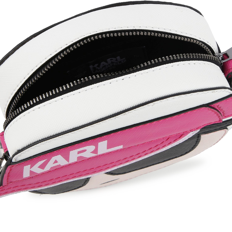 Verstelbare handtas met rits KARL LAGERFELD KIDS 
                        GIRL