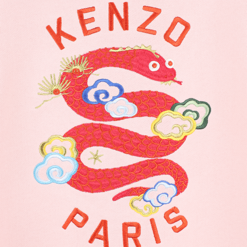 Rechte jurk met borduursel KENZO KIDS 
                        GIRL