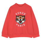 Fleece sweatshirt, ROOD, hi-res