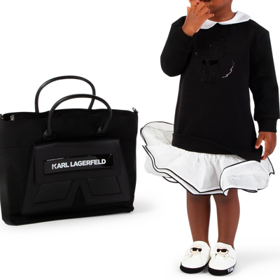 Jurk met tutu en lage taille KARL LAGERFELD KIDS GIRL