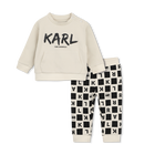 Sweat- en broekset KARL LAGERFELD KIDS 
                    JONGEN