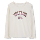 Bedrukt T-shirt met lange mouwen ZADIG VOLTAIRE 
                    GIRL