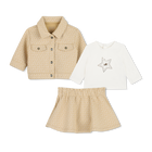 Set van cardigan, T-shirt en rok MICHAEL KORS 
                    MEISJE