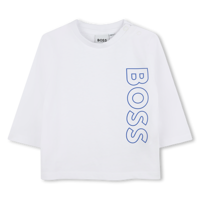 T-shirt met verticaal logo BOSS BOY