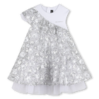 Bi-materiaal ceremoni&euml;le jurk KARL LAGERFELD KIDS 
                    GIRL