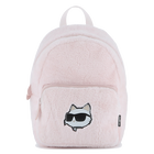 Kleine rugzak gemaakt van donzige fleece KARL LAGERFELD KIDS 
                    GIRL