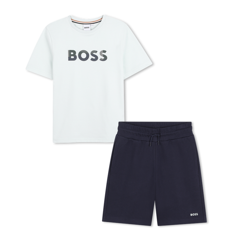 T-SHIRT + KORTE BROEK SET BOSS 
                        BOY
