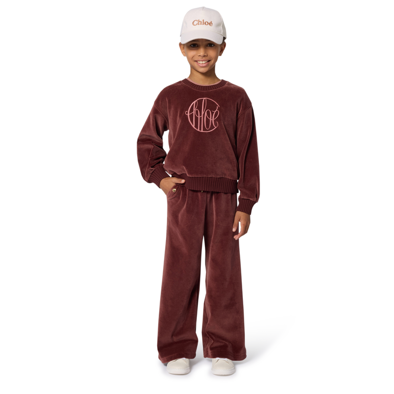 Fluwelen broek CHLOE 
                        GIRL