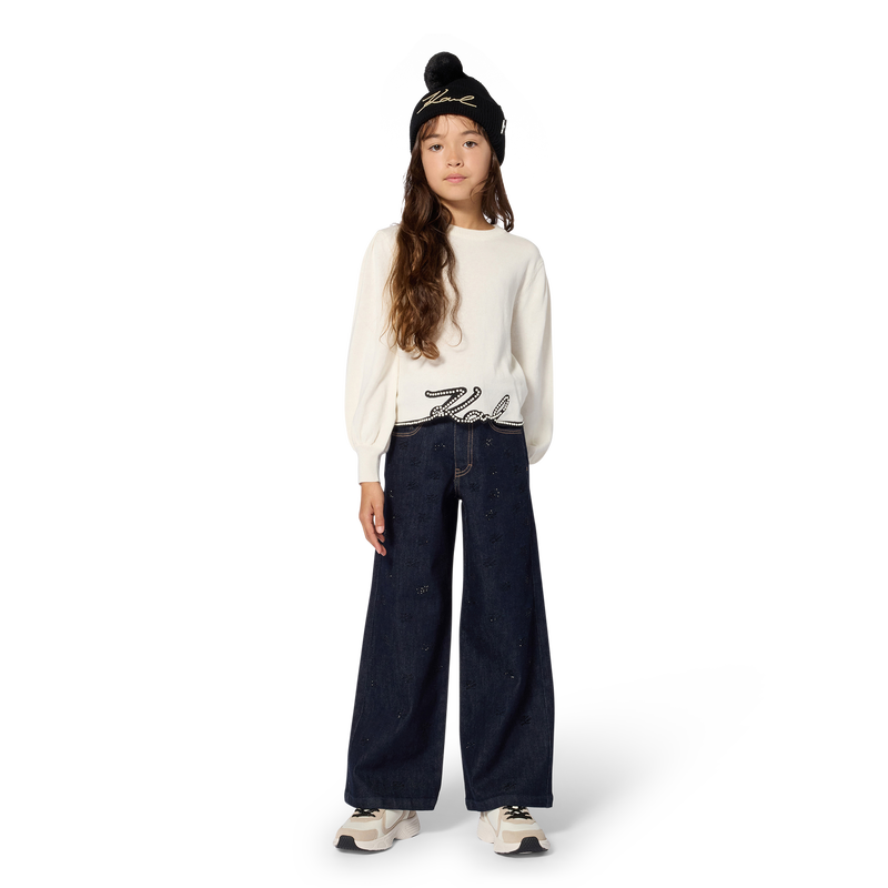 Spijkerbroek KARL LAGERFELD KIDS 
                        GIRL