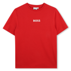 T-SHIRT KORTE MOUWEN, ROOD, hi-res