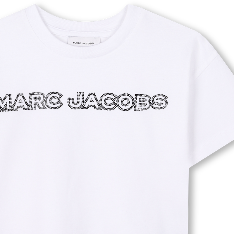 Kort T-shirt met strass MARC JACOBS 
                        GIRL