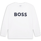 T-shirt met lange mouwen, WIT, hi-res