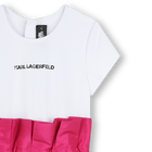 Feestelijke jurk van tafzijde KARL LAGERFELD KIDS 
                    GIRL