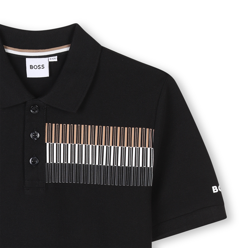 Polo met gestreepte bies BOSS 
                        BOY