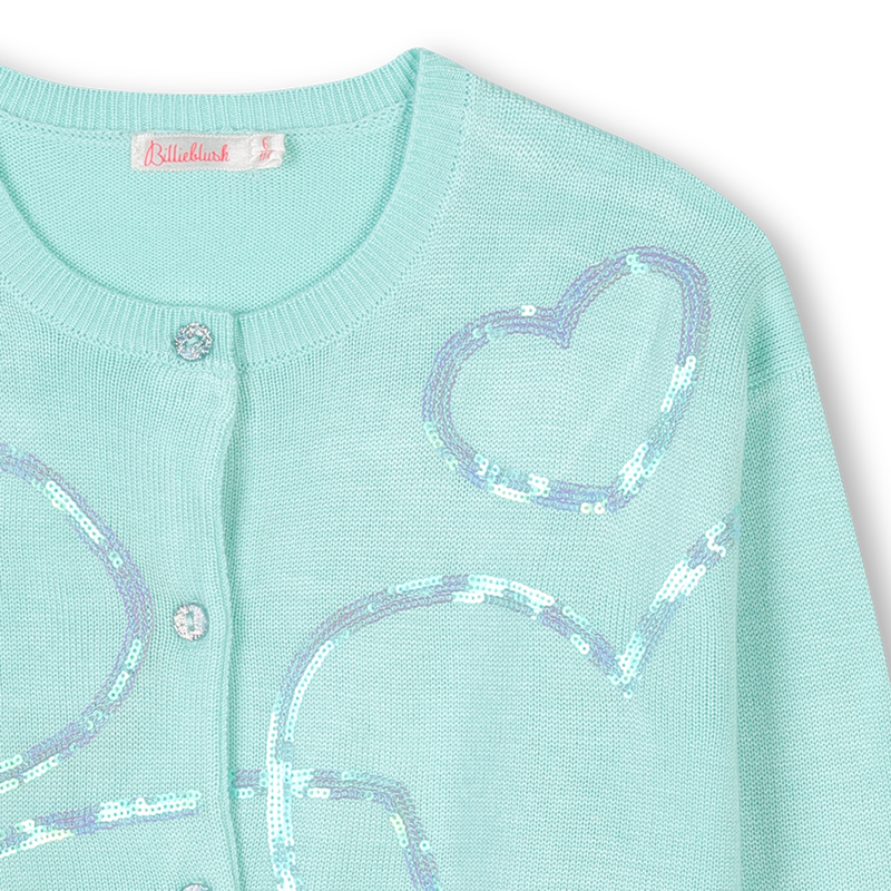 Gebreid vest met lovertjes BILLIEBLUSH 
                        GIRL