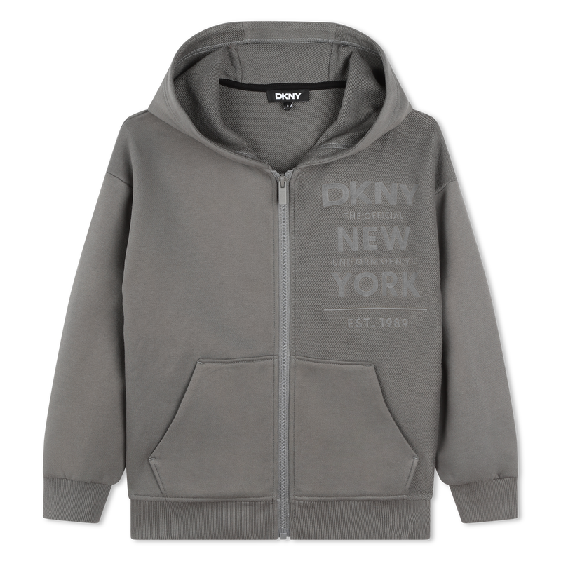 Fleece vest van katoen DKNY 
                        BOY