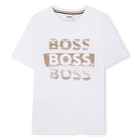 T-shirt met korte mouwen, WIT, hi-res
