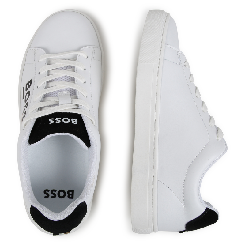 Leren sneakers met veters BOSS 
                        BOY