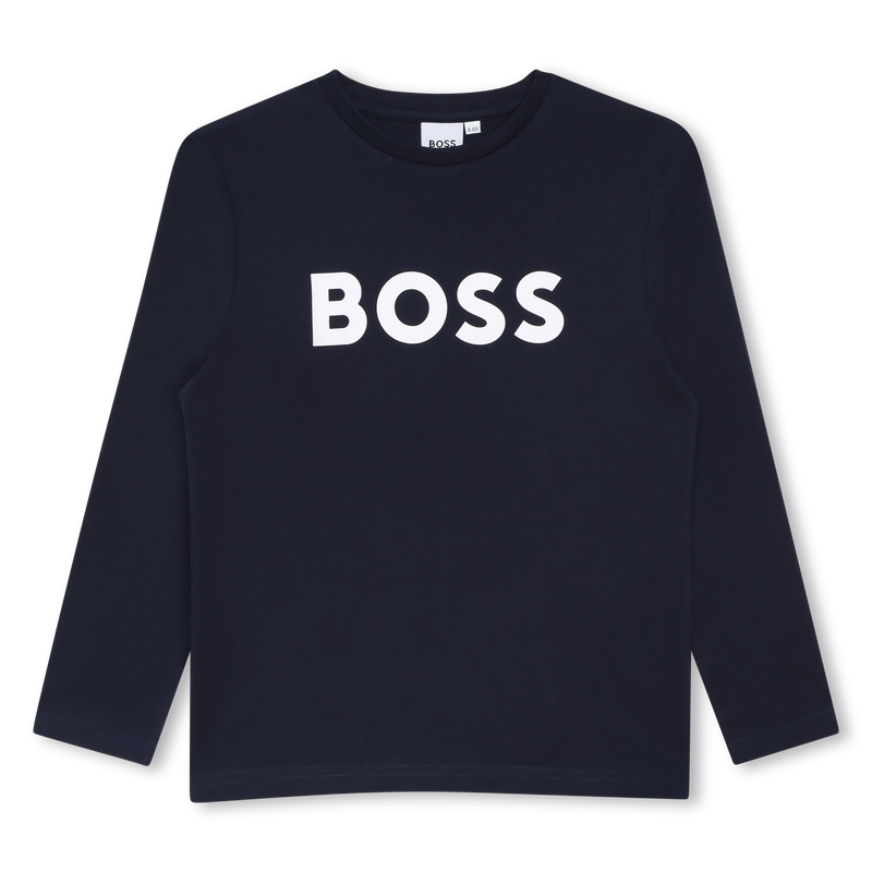 T-SHIRT MET LANGE MOUWEN BOSS 
                        BOY