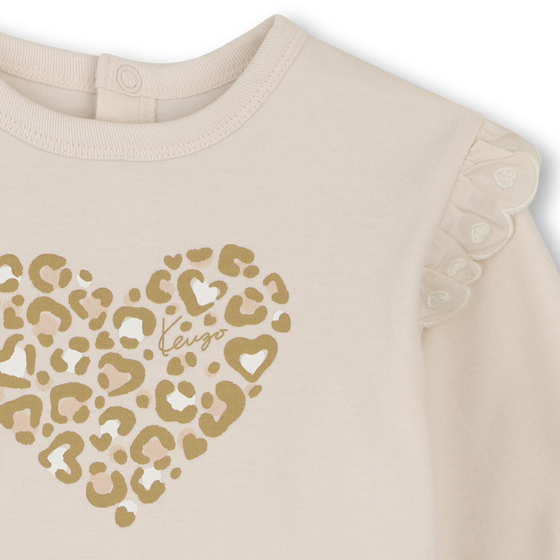Set van sweatshirt, broek en knuffel KENZO KIDS 
                        MEISJE