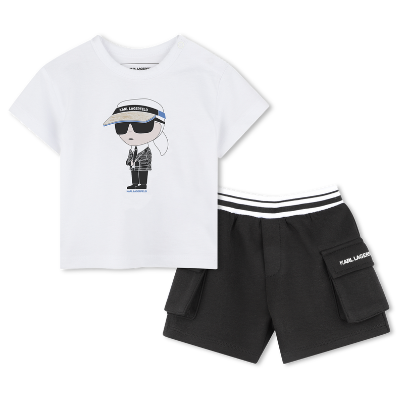 T-SHIRT+SHORT KARL LAGERFELD KIDS 
                        BOY