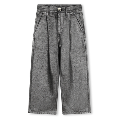 Brede jeans van katoen DKNY GIRL