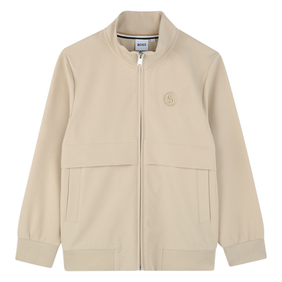 Effen sweatshirt met rits BOSS BOY