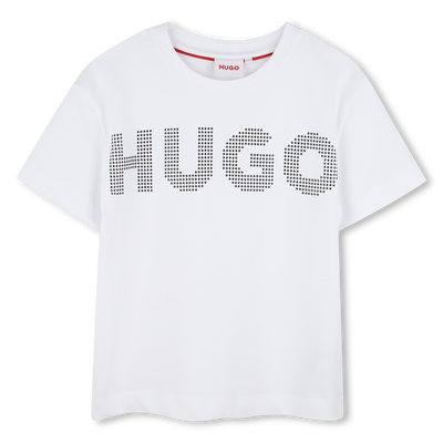 Katoenen T-shirt met logo HUGO GIRL