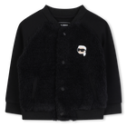 Bi-materiaal vest KARL LAGERFELD KIDS 
                    BOY