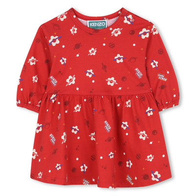 Jurk met lange mouwen KENZO KIDS GIRL