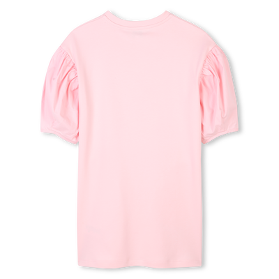 Rechte jurk met pofmouwen KENZO KIDS GIRL