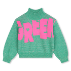 Tricot trui, GROEN, hi-res