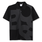 Katoenen poloshirt, ZWART, hi-res