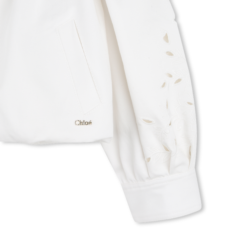 GEBORDUURD JASJE MET BLOEMENPRINT CHLOE 
                        GIRL