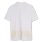 Katoenen polo met logo BOSS 
                    BOY