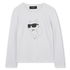 T-shirt met lange mouwen KARL LAGERFELD KIDS 
                    GIRL