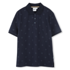 Polo met rechte snit en print BOSS 
                    BOY