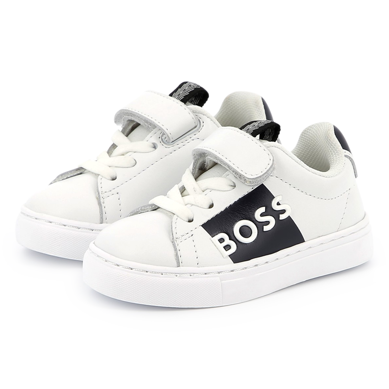 Leren sneakers in twee kleuren BOSS 
                        BOY