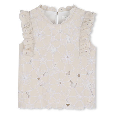 T-SHIRT MET BLOEMENBORDUURSEL CHLOE GIRL