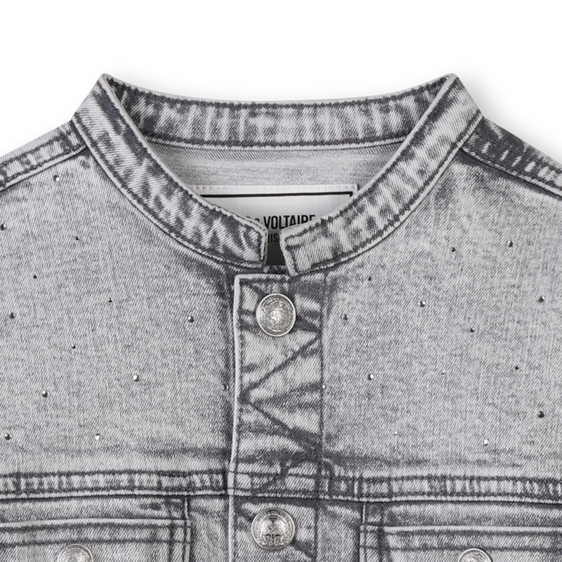Jeansjasje met strass ZADIG & VOLTAIRE 
                        GIRL