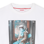 T-shirt met korte mouwen HUGO 
                    BOY