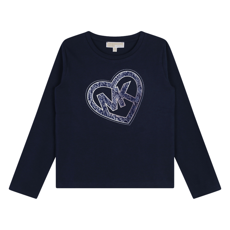 Katoenen T-shirt lange mouwen MICHAEL KORS 
                        GIRL