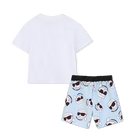 Set t-shirt en zwemshorts KARL LAGERFELD KIDS 
                    BOY