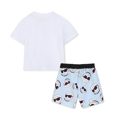 SET T-SHIRT EN ZWEMSHORTS KARL LAGERFELD KIDS BOY